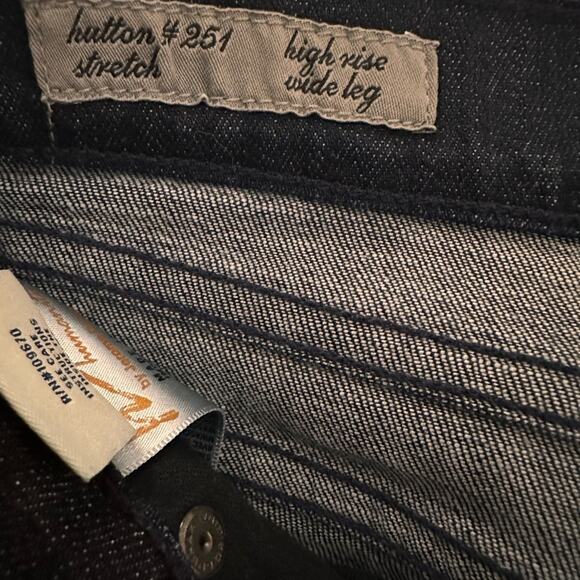 Citizens of Humanity Hutton #251 Stretch High Rise Wide Leg Dark Denim Jeans, 26 - Picture 9 of 9